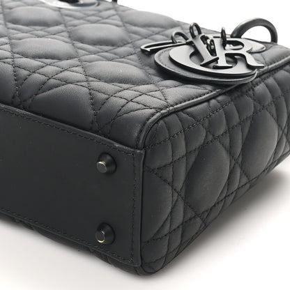Christian Dior Ultra Matte Calfskin Cannage Mini Lady Dior Black 10 of 10