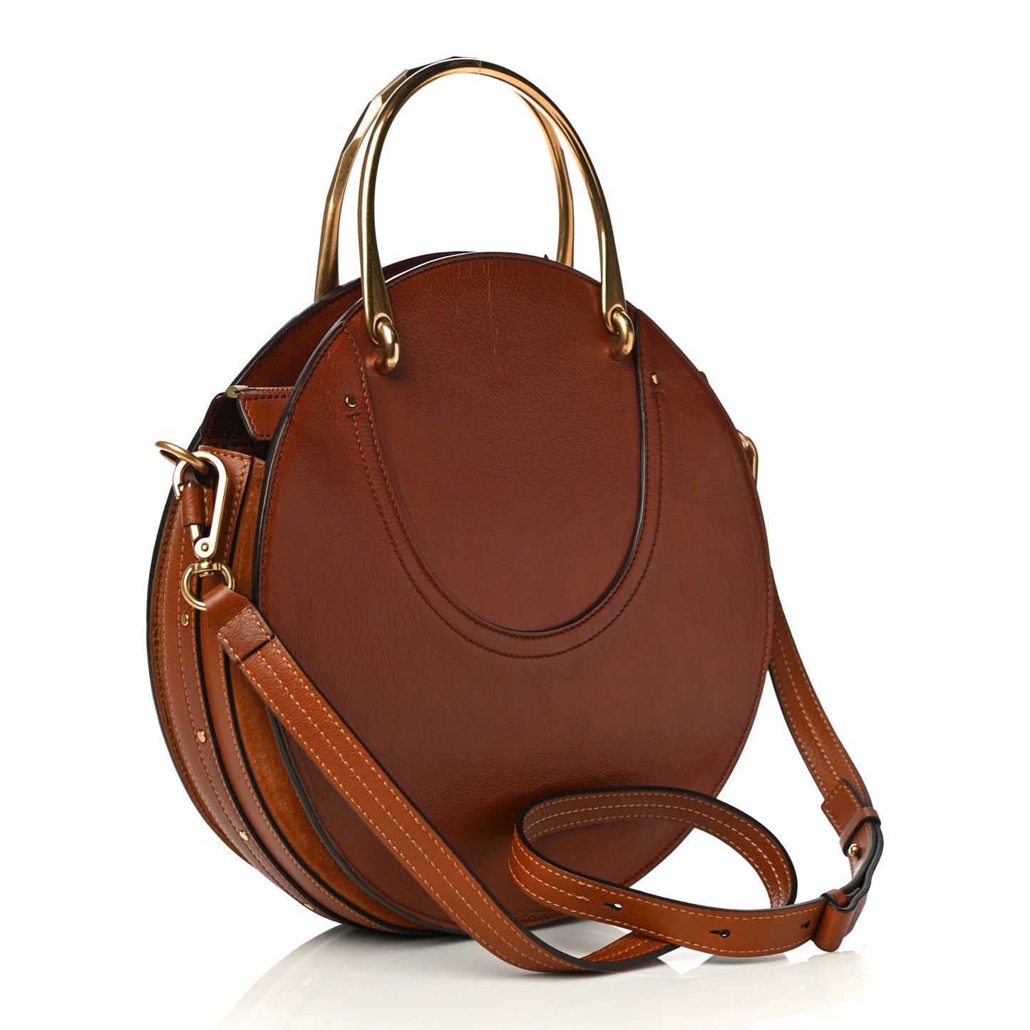 Calfskin Suede Medium Pixie Bag Saffron Red