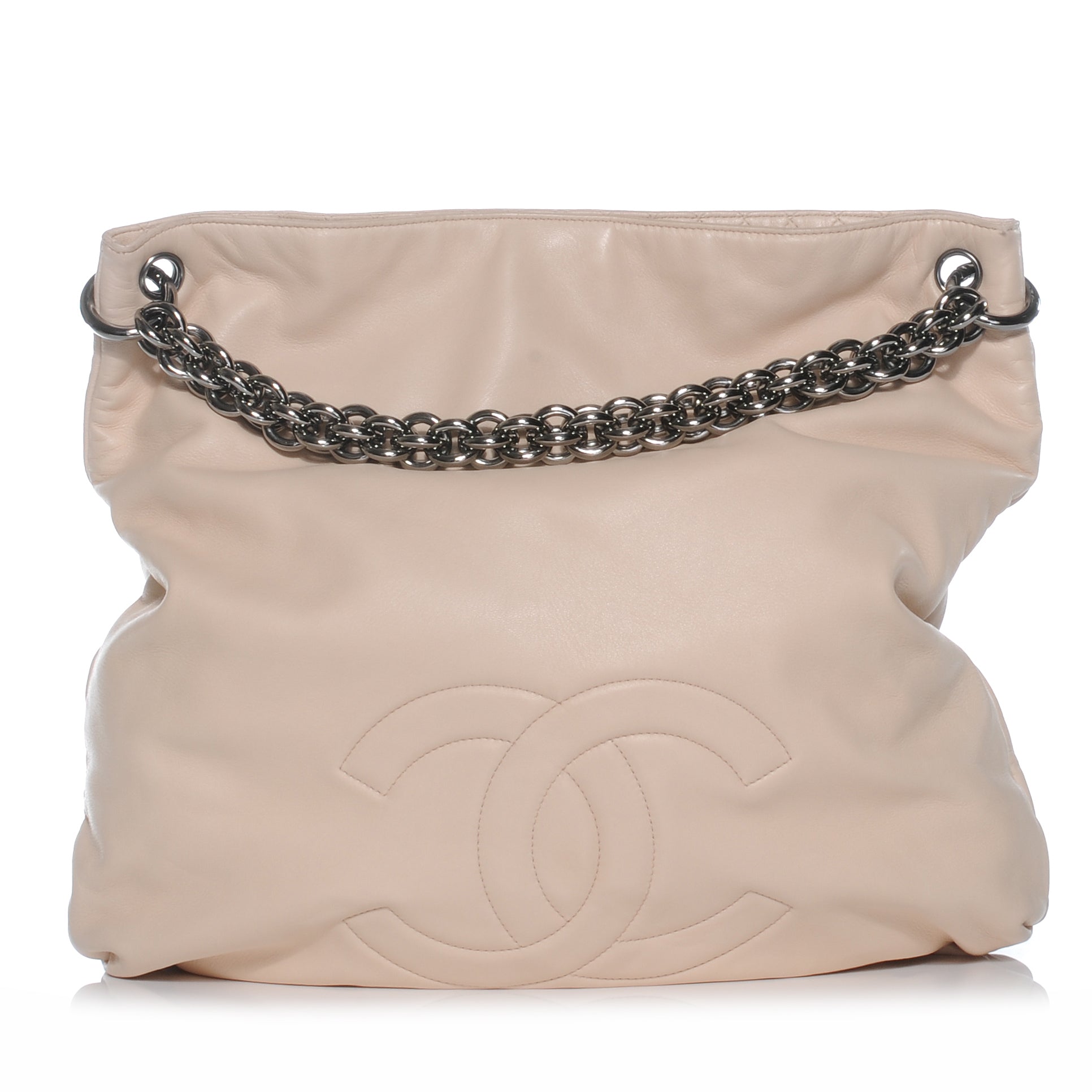 Chanel Lambskin Soft and Chain Large Hobo Beige 1 of 7