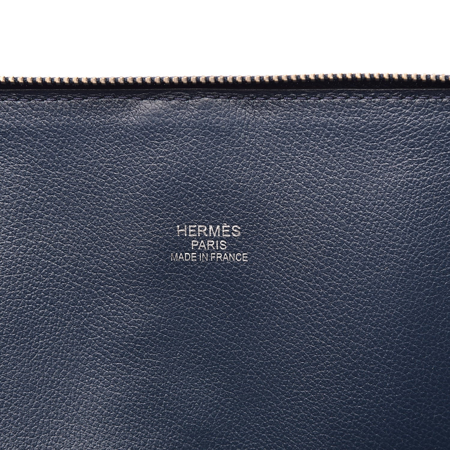 Hermes Evercolor 1923 Bolide 45 Baseball Bag Bleu De Malte Blanc 6 of 10