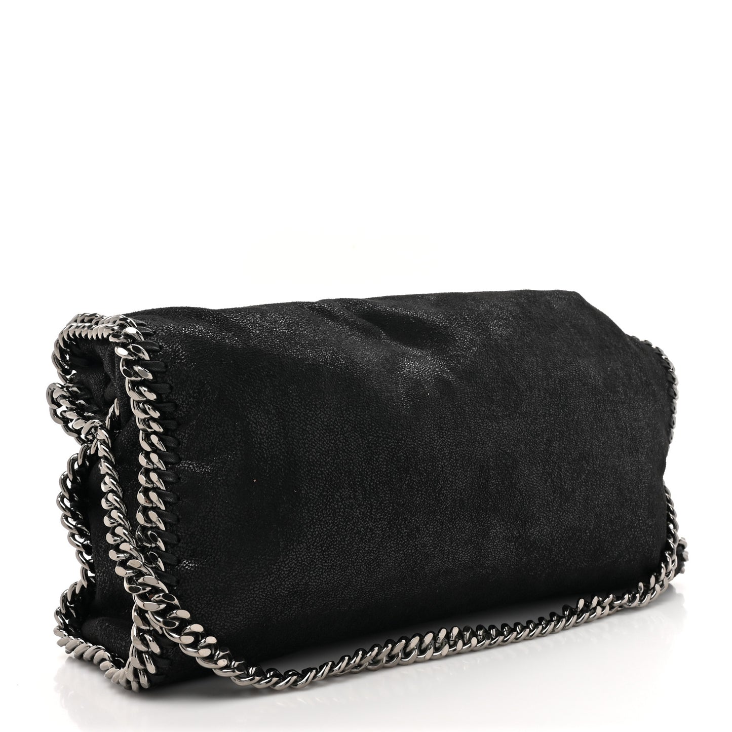 Shaggy Deer Falabella Fold Over Tote Black