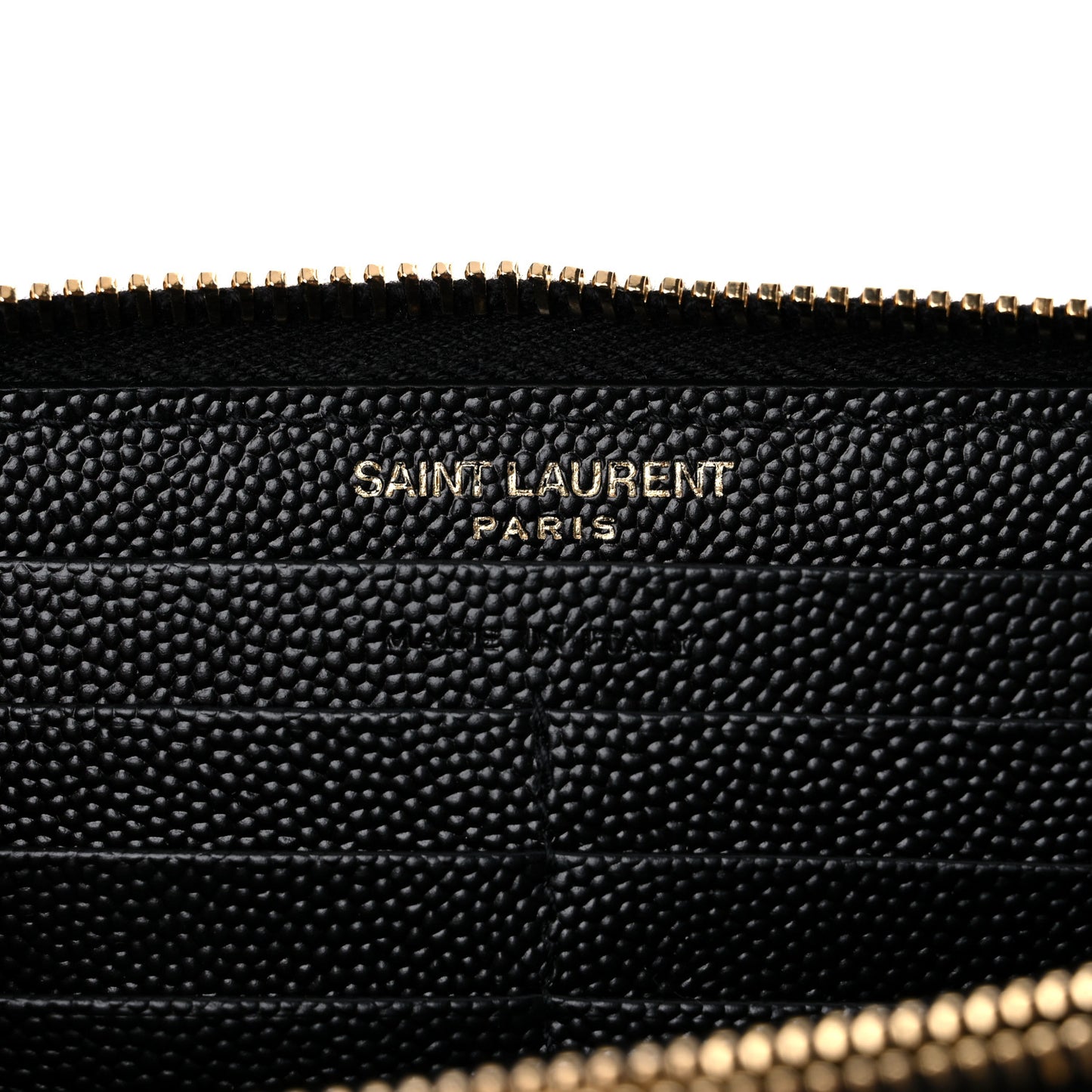 Grain De Poudre Matelasse Chevron Monogram Zip Around Wallet Black