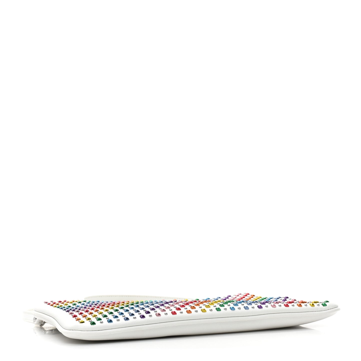 Nappa Studded Medium Skyoptic Roboter Pouch White Multicolor