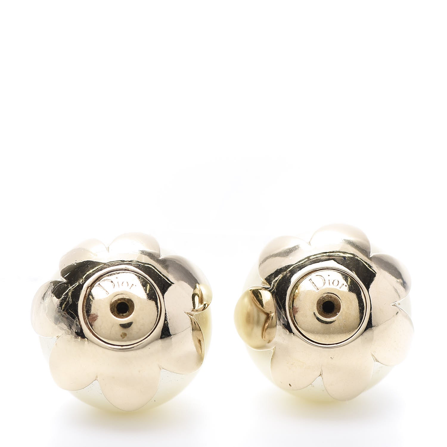 Christian Dior Pearl Mise En Dior Tribal Earrings Gold 3 of 4