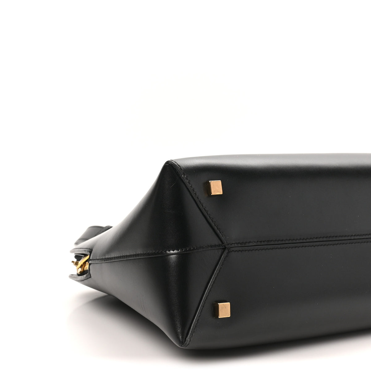 Saint Laurent Calfskin Sac De Jour Duffle Top Handle Black 9 of 10