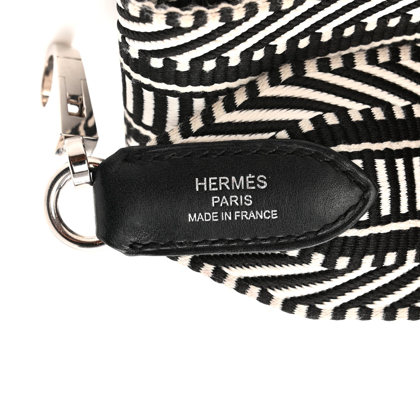Toile Swift 50mm Sangle Cavale Shoulder Strap Black Ecru