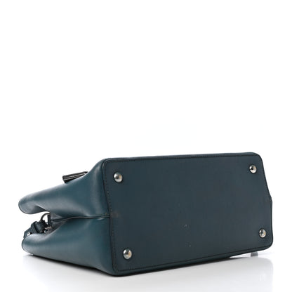 Fendi Vitello Dolce Century Petite 2Jours Tote Pavone Albicocca 4 of 6