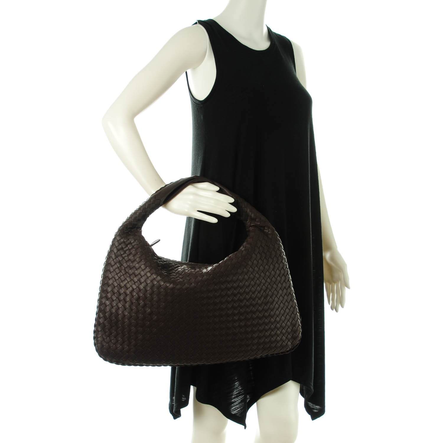 Bottega Veneta Nappa Intrecciato Large Veneta Hobo Ebano 2 of 8