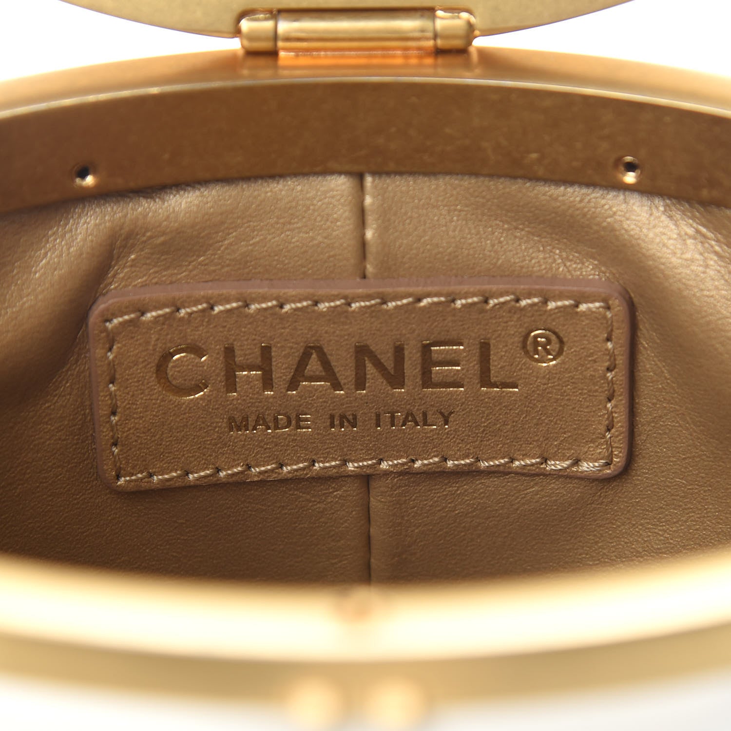 Chanel Lambskin Quilted Crown Box Bag White 6 of 9