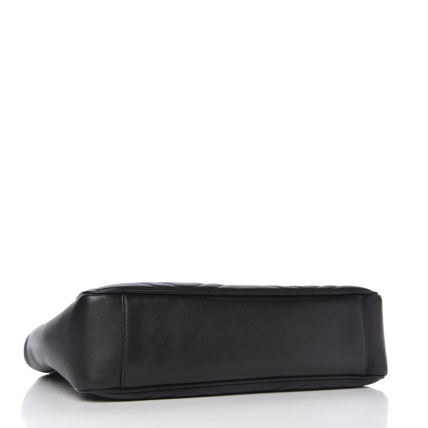 Calfskin Matelasse Medium GG Marmont Open Top Shoulder Bag Black