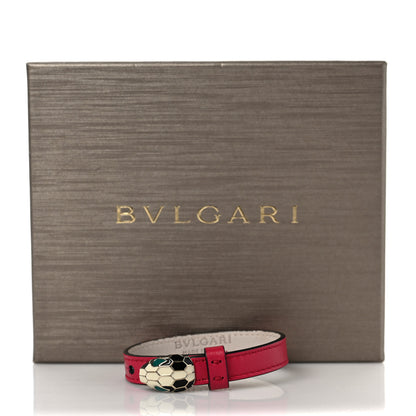 Bulgari Calfskin Serpenti Forever Bracelet L Bright Rose 6 of 6