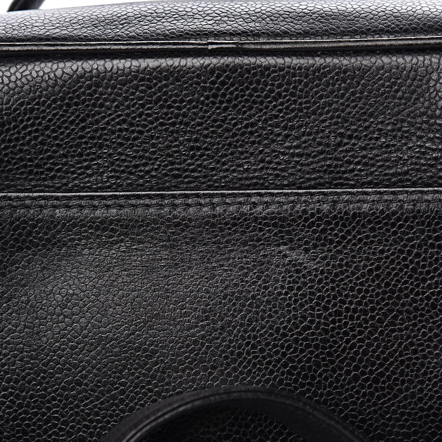 Chanel Caviar CC Vanity Train Case Black 10 of 15