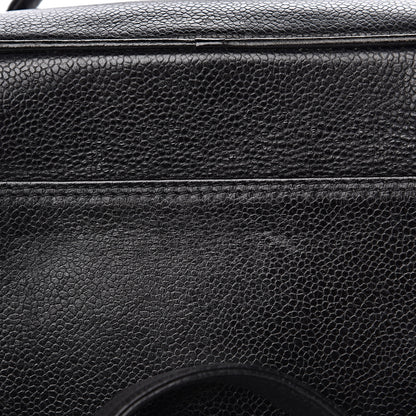 Chanel Caviar CC Vanity Train Case Black 10 of 15