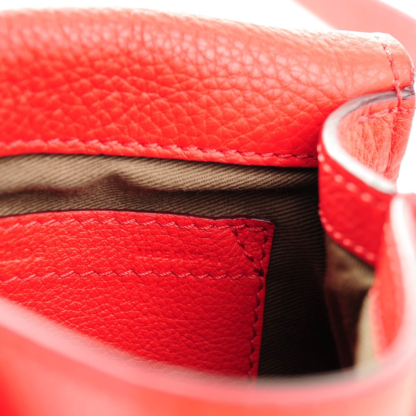 Calfskin Mini Marcie Round Crossbody Bag Red