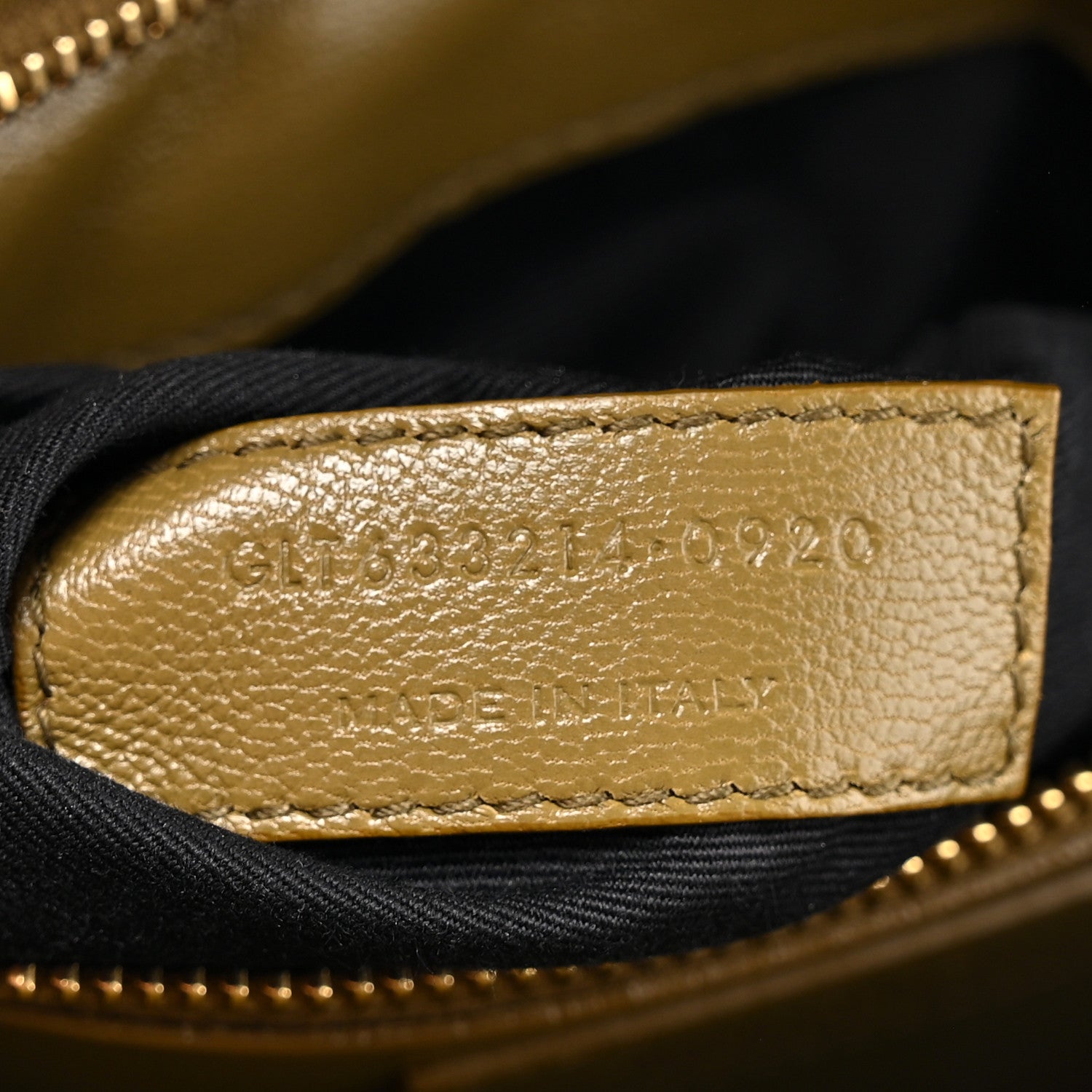 Saint Laurent Ostrich Carre Satchel Green 7 of 10
