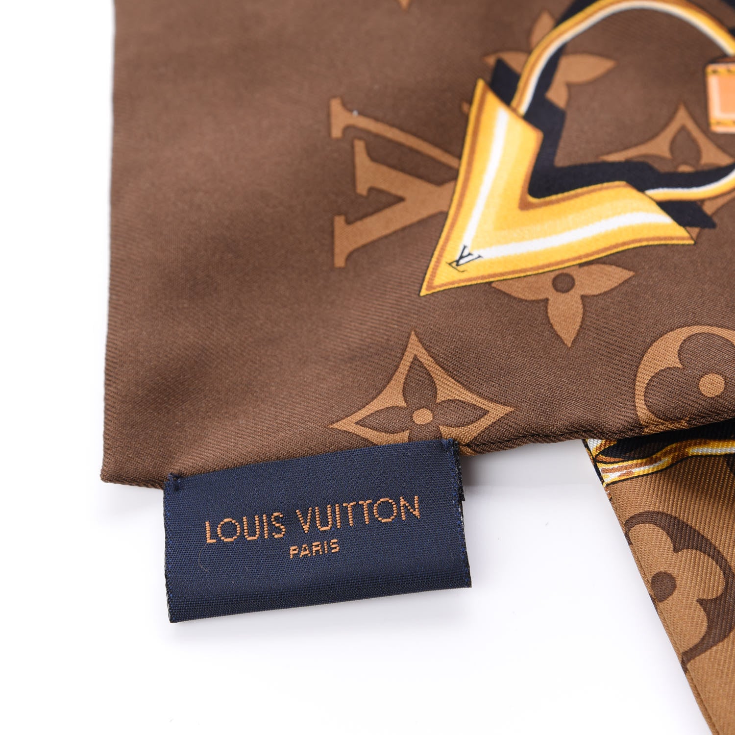 Louis Vuitton Silk Monogram Confidential Bandeau Brown 4 of 4