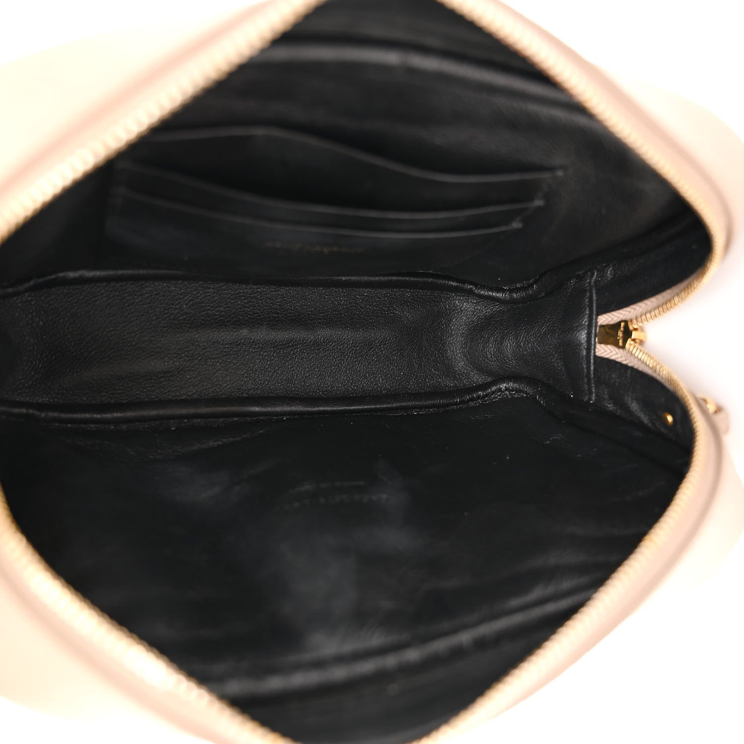 Saint Laurent Grain De Poudre Matelasse Monogram Mini Lou Camera Bag Dark Latte 5 of 9