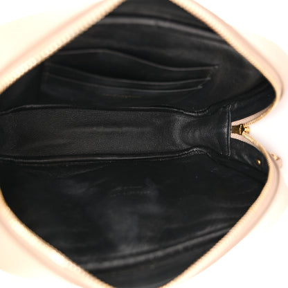 Saint Laurent Grain De Poudre Matelasse Monogram Mini Lou Camera Bag Dark Latte 5 of 9