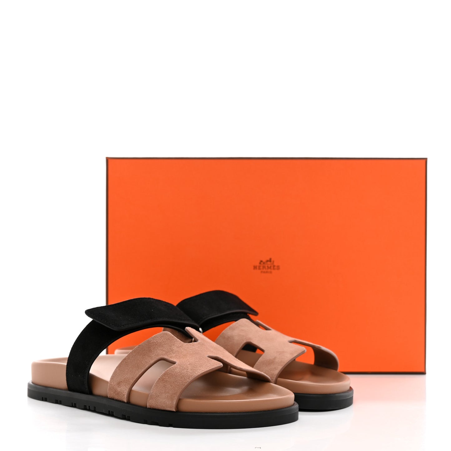Suede Goatskin Womens Chypre Sandals 37.5 Rose Perle Black