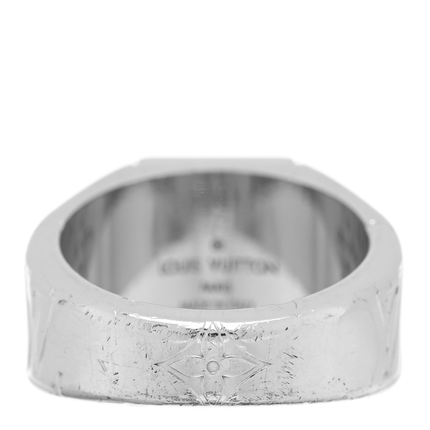 Monogram Signet Ring M Silver