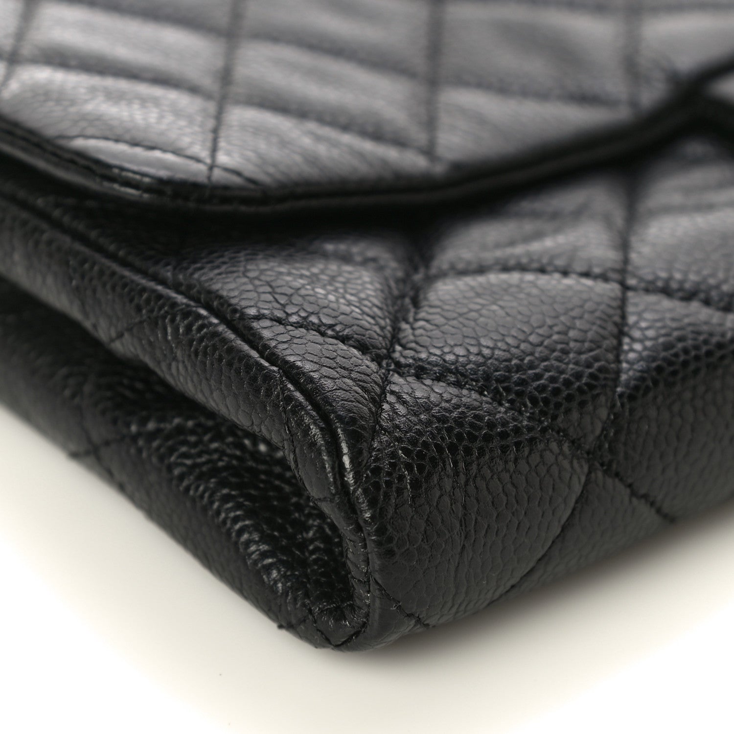 Chanel Caviar Quilted Clutch With Chain Flap Black 9 of 17