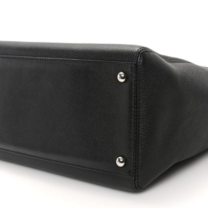 Chanel Calfskin Small Cerf Executive Shopper Tote Black 11 of 13