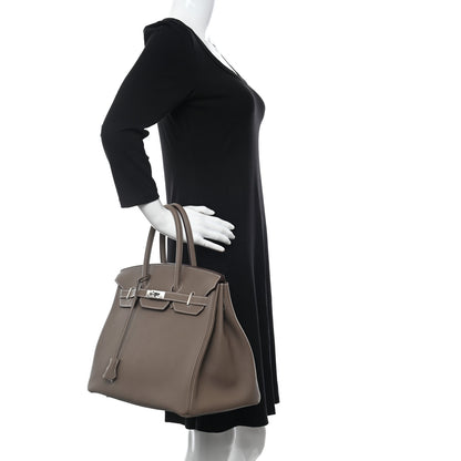 Hermes Togo Birkin 35 Etoupe 2 of 11