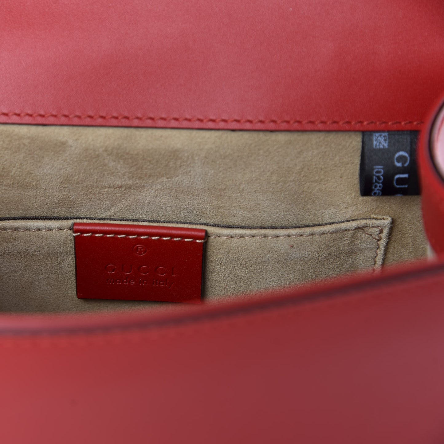 Vitello Fontanella Web Mini Sylvie Top Handle Bag Hibiscus Red