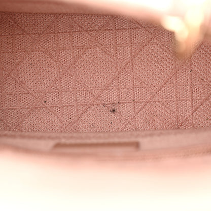 Christian Dior Canvas Embroidered Cannage Medium Lady D-Lite Pink 11 of 15