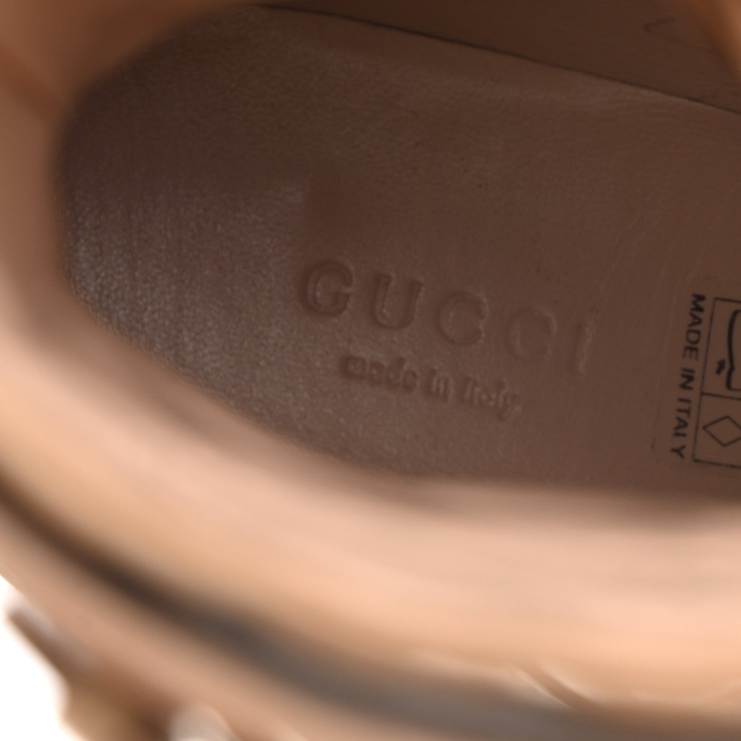 Gucci Nappa Frances GG Matelasse Platform Combat Boots 39.5 Beige 7 of 8