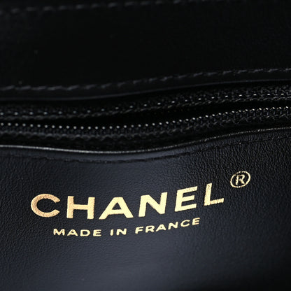 Chanel Shiny Aged Calfskin Quilted Nano Kelly Shopper Black 6 of 10