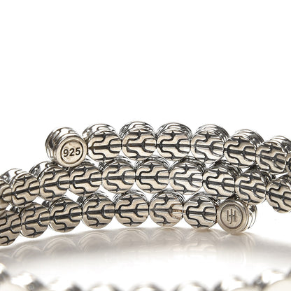 John Hardy Sterling Silver 11mm Dot Double Coil Bracelet 3 of 4