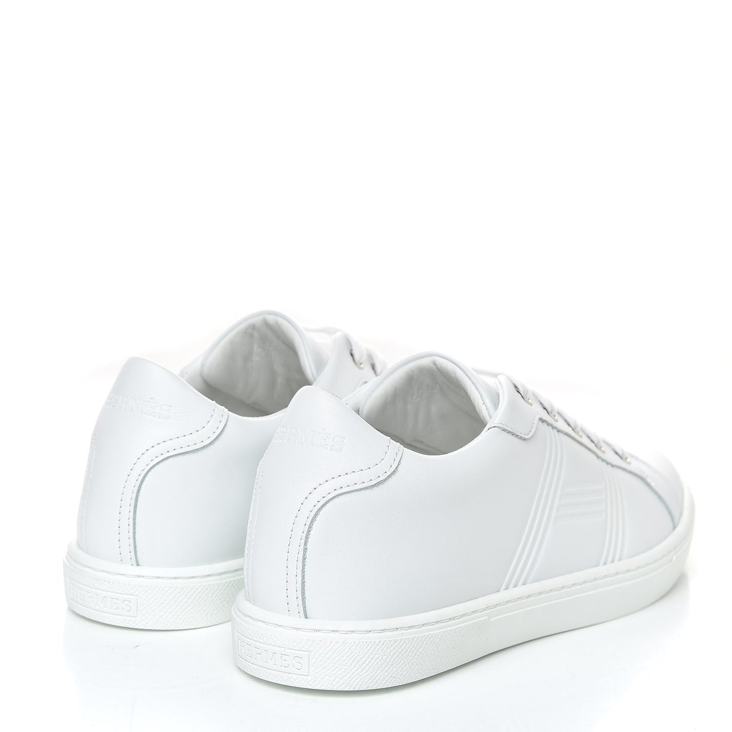 Calfskin Womens Avantage Sneakers 37 White