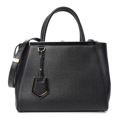 Fendi Vitello Elite Petite 2Jours Tote Black 1 of 6
