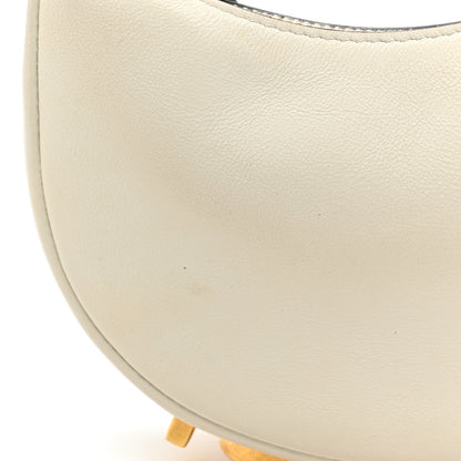Fendi Vitello Grace Matte Nano Fendigraphy Hobo Charm White Ice 11 of 11