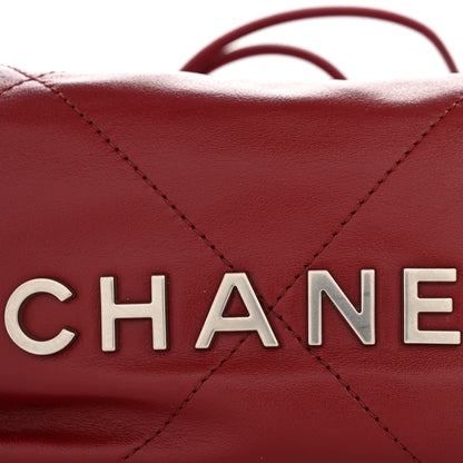 Chanel Shiny Calfskin Quilted Mini Chanel 22 Red 11 of 11