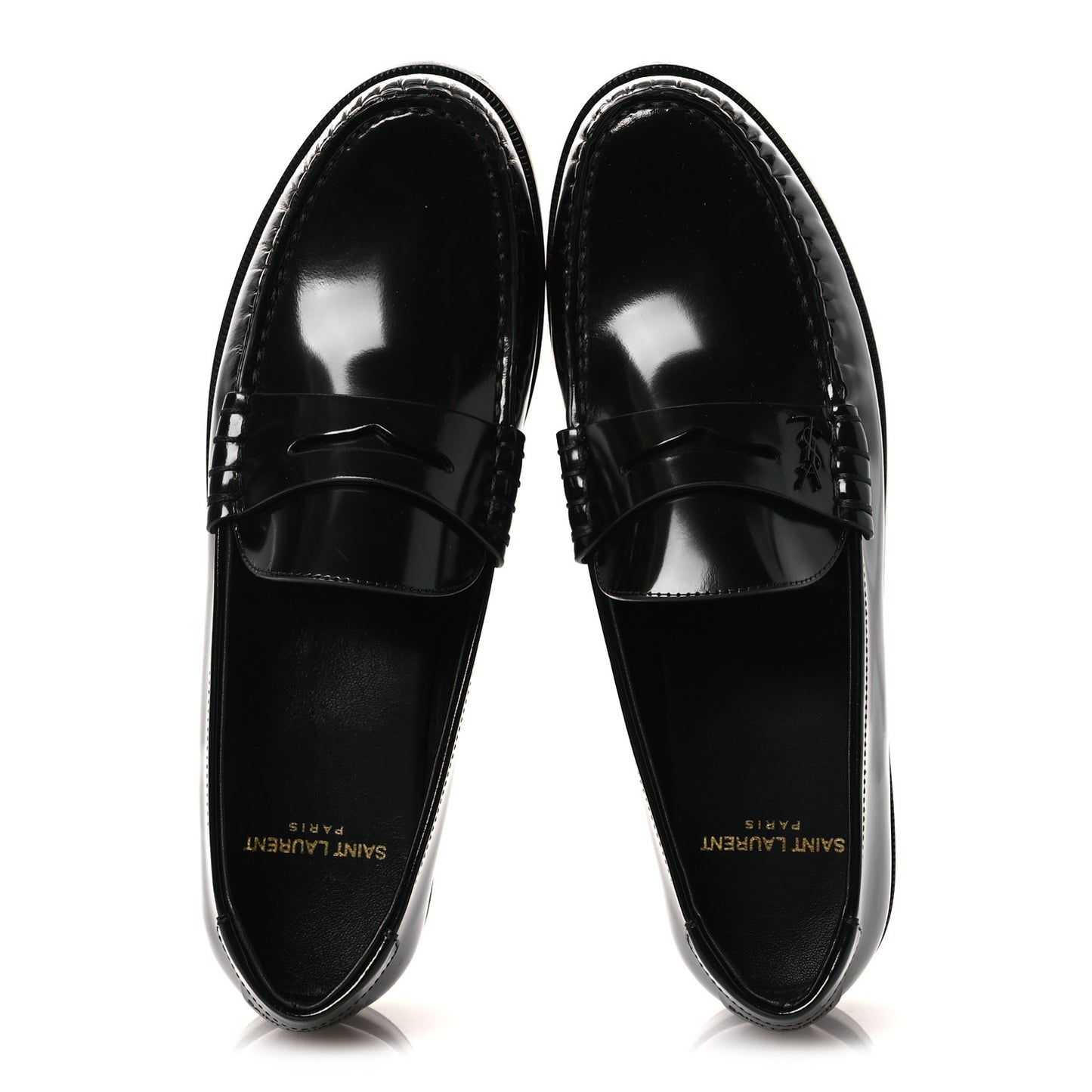 Magnum Lux Calfskin Le Loafer 15 Moccasins 38 Black