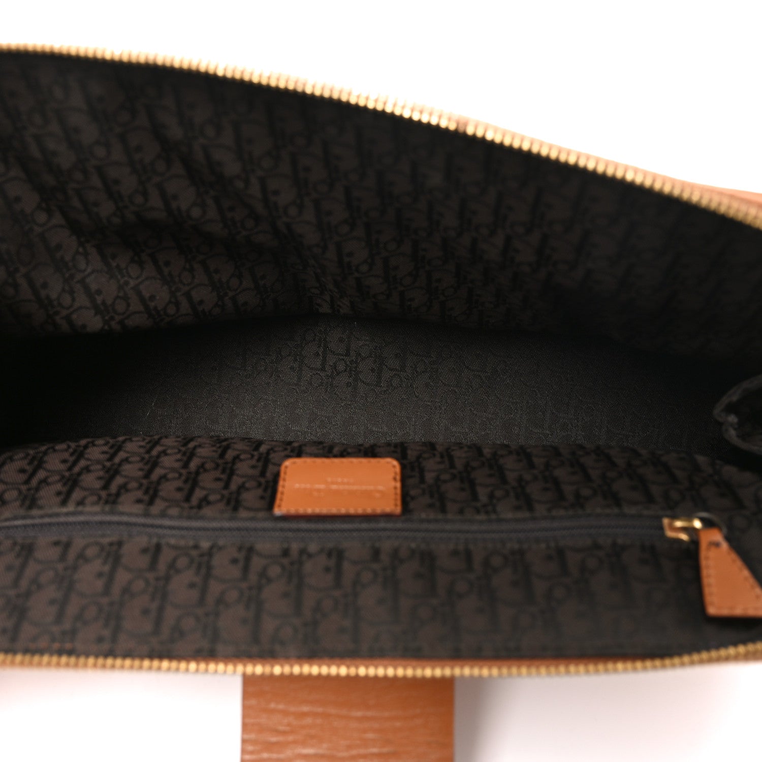 Christian Dior Grained Calfskin Street Chic Top Handle Bag Brown 5 of 10
