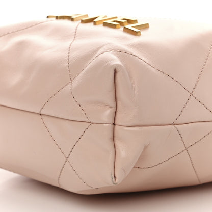 Chanel Shiny Calfskin Quilted Mini Chanel 22 Light Pink 10 of 10