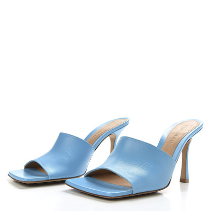 Bottega Veneta Lambskin Stretch Mule Sandals 39 Sky Blue 3 of 8