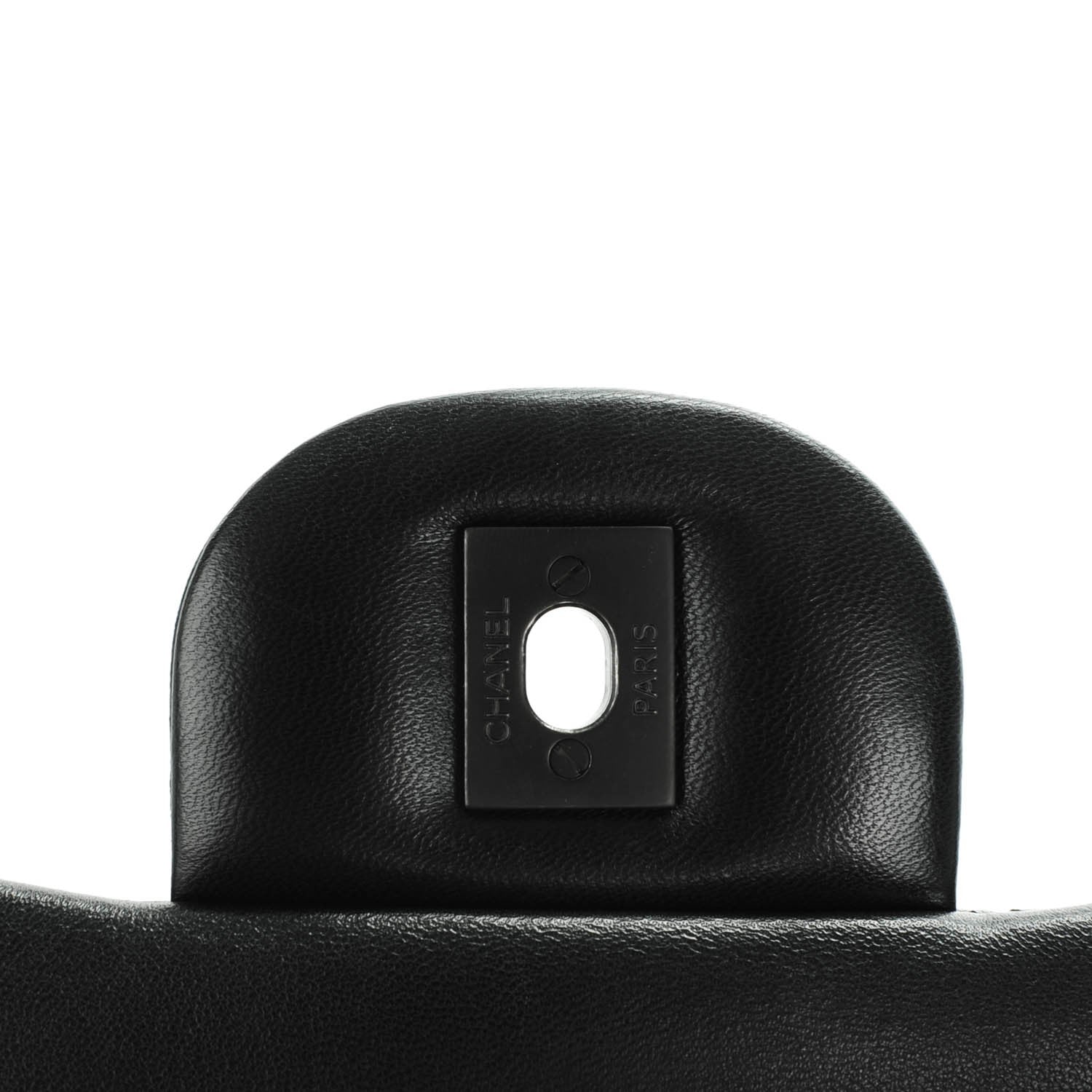 Chanel Lambskin Quilted Jumbo Double Flap So Black 5 of 8