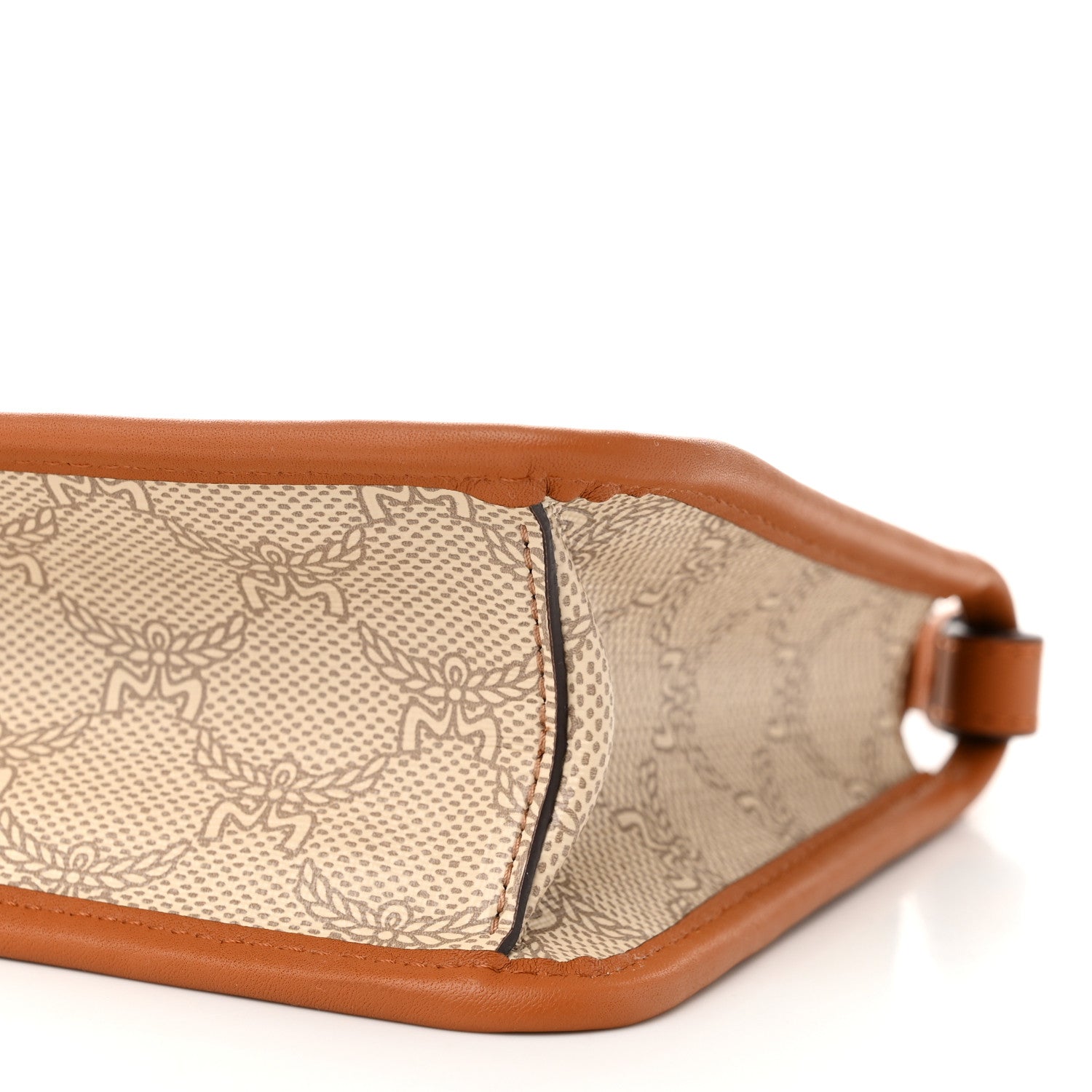 MCM Lauretos Nappa Small Himmel Crossbody Oatmeal 10 of 10