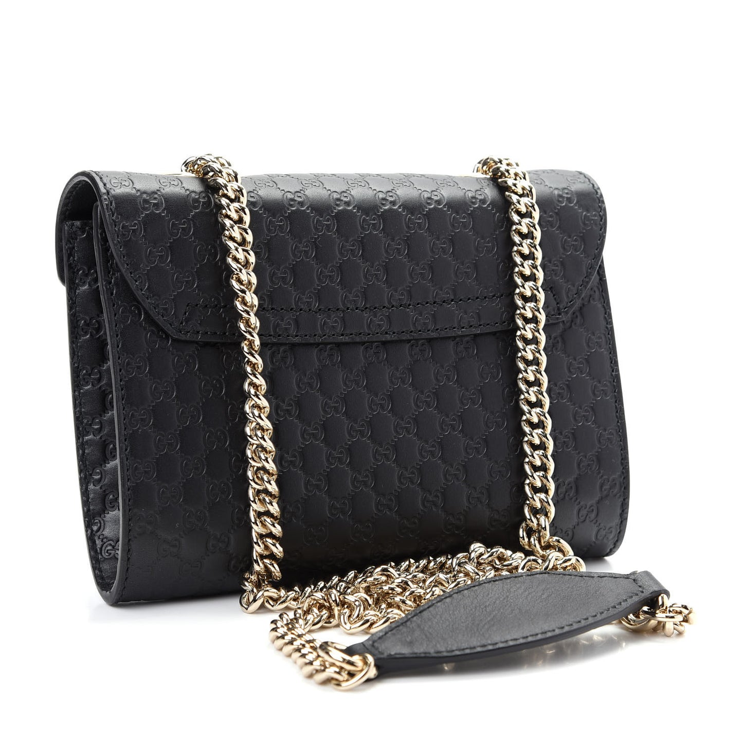 Microguccissima Mini Emily Shoulder Bag Black