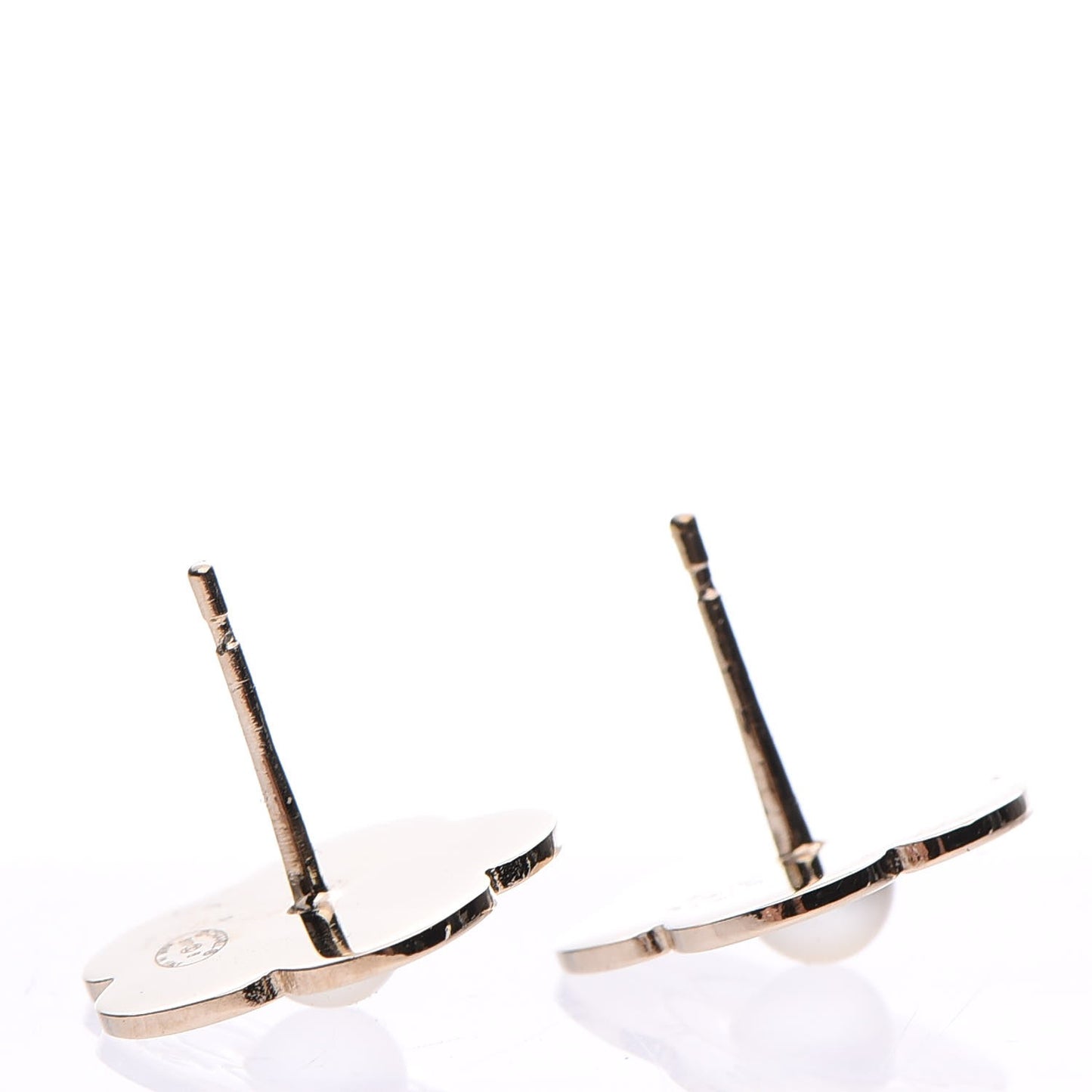 Pearl CC Camellia Earrings Gold