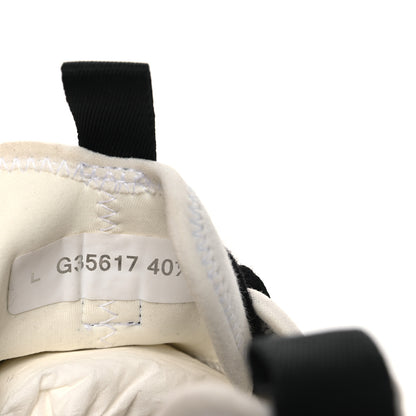 Chanel Velvet Calfskin Mixed Fibers CC Sneakers 40.5 Ivory Black 10 of 11