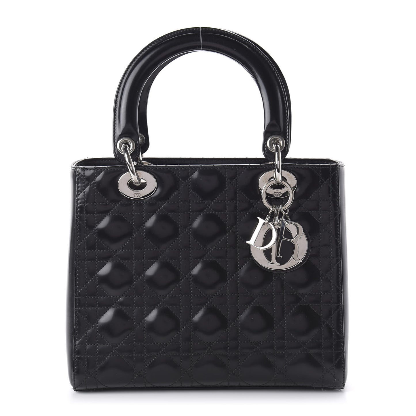 Lambskin Cannage Medium Lady Dior Black