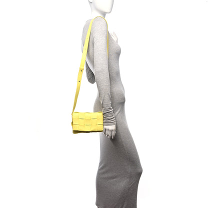 Bottega Veneta Lambskin Maxi Intreccio Small Cassette Crossbody Bag Sherbert 2 of 9