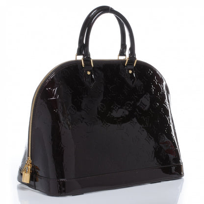 Louis Vuitton Vernis Alma GM Amarante 3 of 7