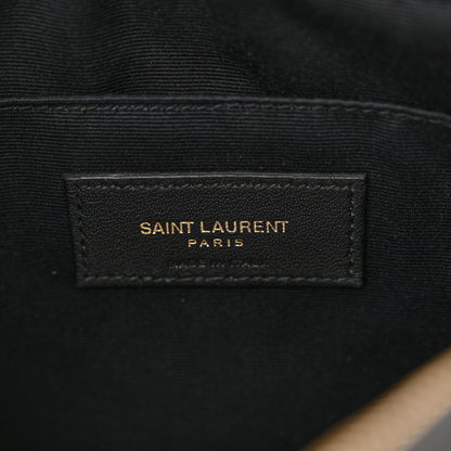 Saint Laurent Calfskin Matelasse Monogram Lou Camera Bag Black 6 of 12