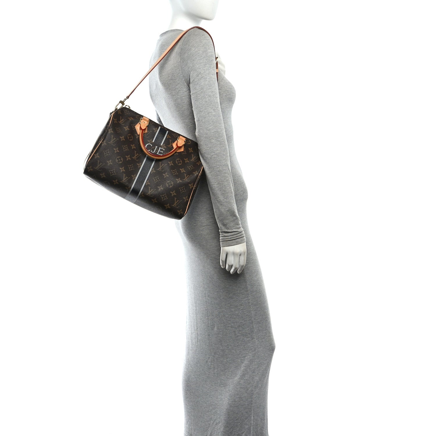 Louis Vuitton Monogram My LV Heritage Speedy Bandouliere 30 Black Gris 2 of 9